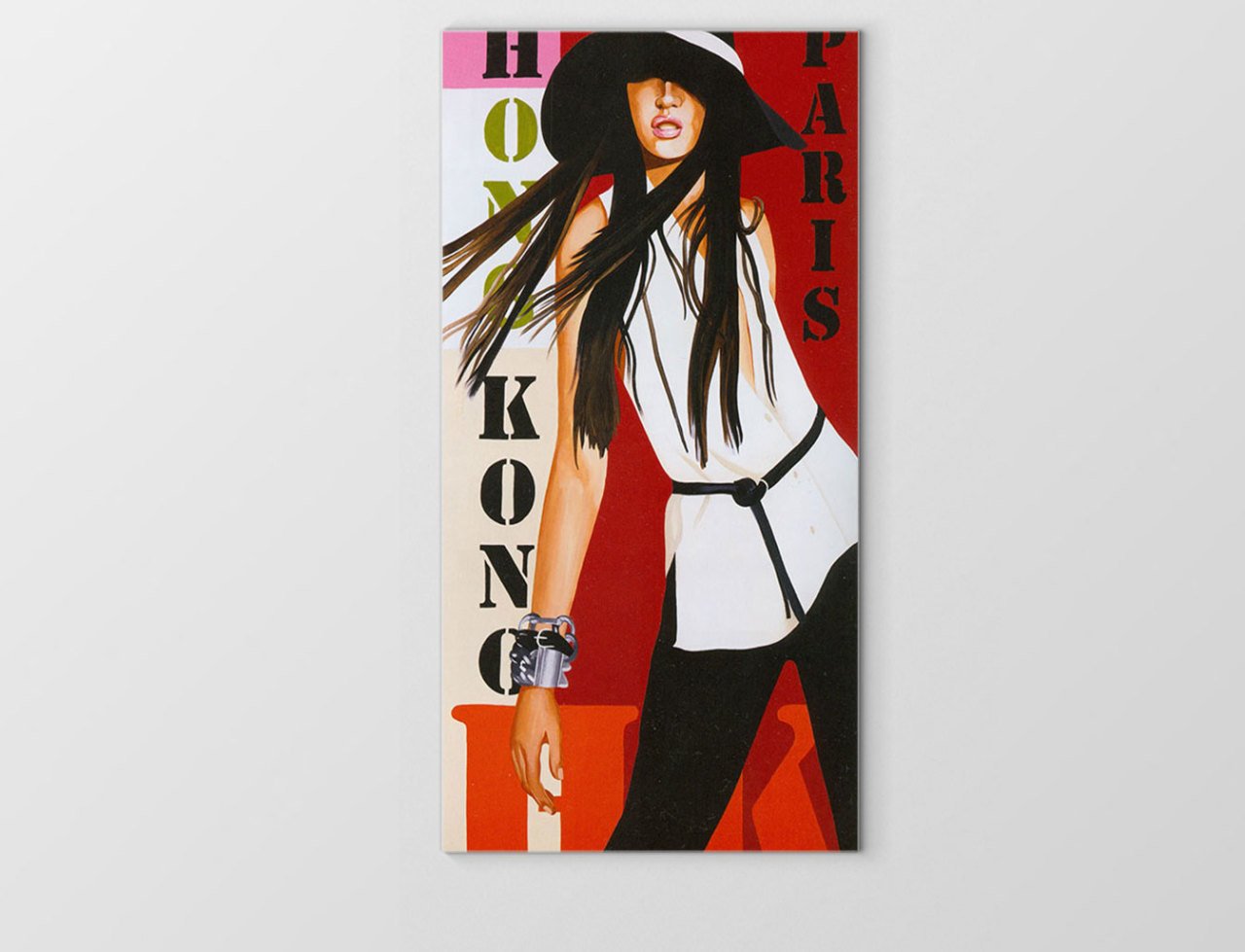 Moda Kadını Tablosu Çerçevesiz - 100x150