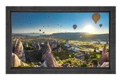 Uçan Balonlar Ve Peribacaları Tablosu Siyah Ahşap Çerçeve - 40x60