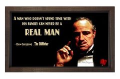The Godfather  Tablosu Kahverengi Ahşap Çerçeve - 100x200
