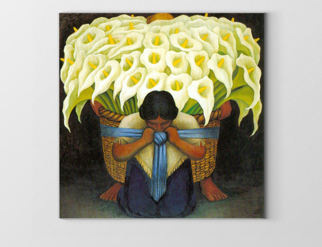 Çiçek Satıcısı,1942 Tablosu Çerçevesiz - 30x30