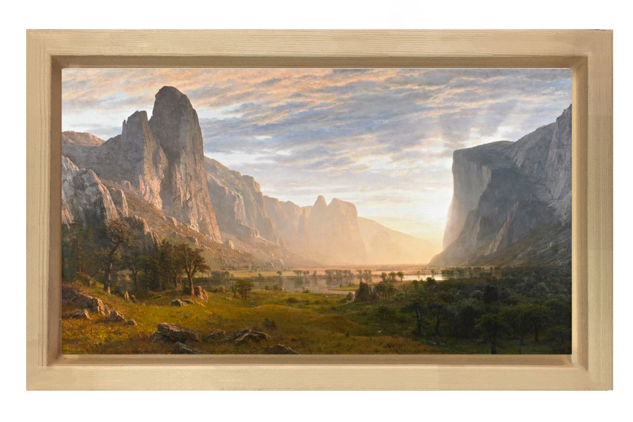 Manzara Reprodüksiyon Tablosu Naturel Ahşap Çerçeve - 50x70
