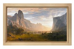 Manzara Reprodüksiyon Tablosu Naturel Ahşap Çerçeve - 50x70