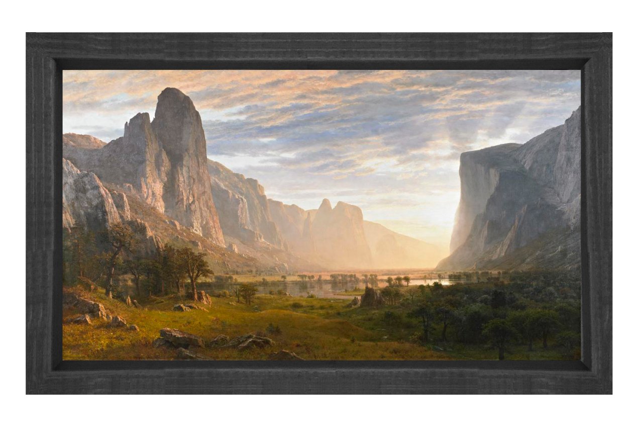 Manzara Reprodüksiyon Tablosu Siyah Ahşap Çerçeve - 100x150