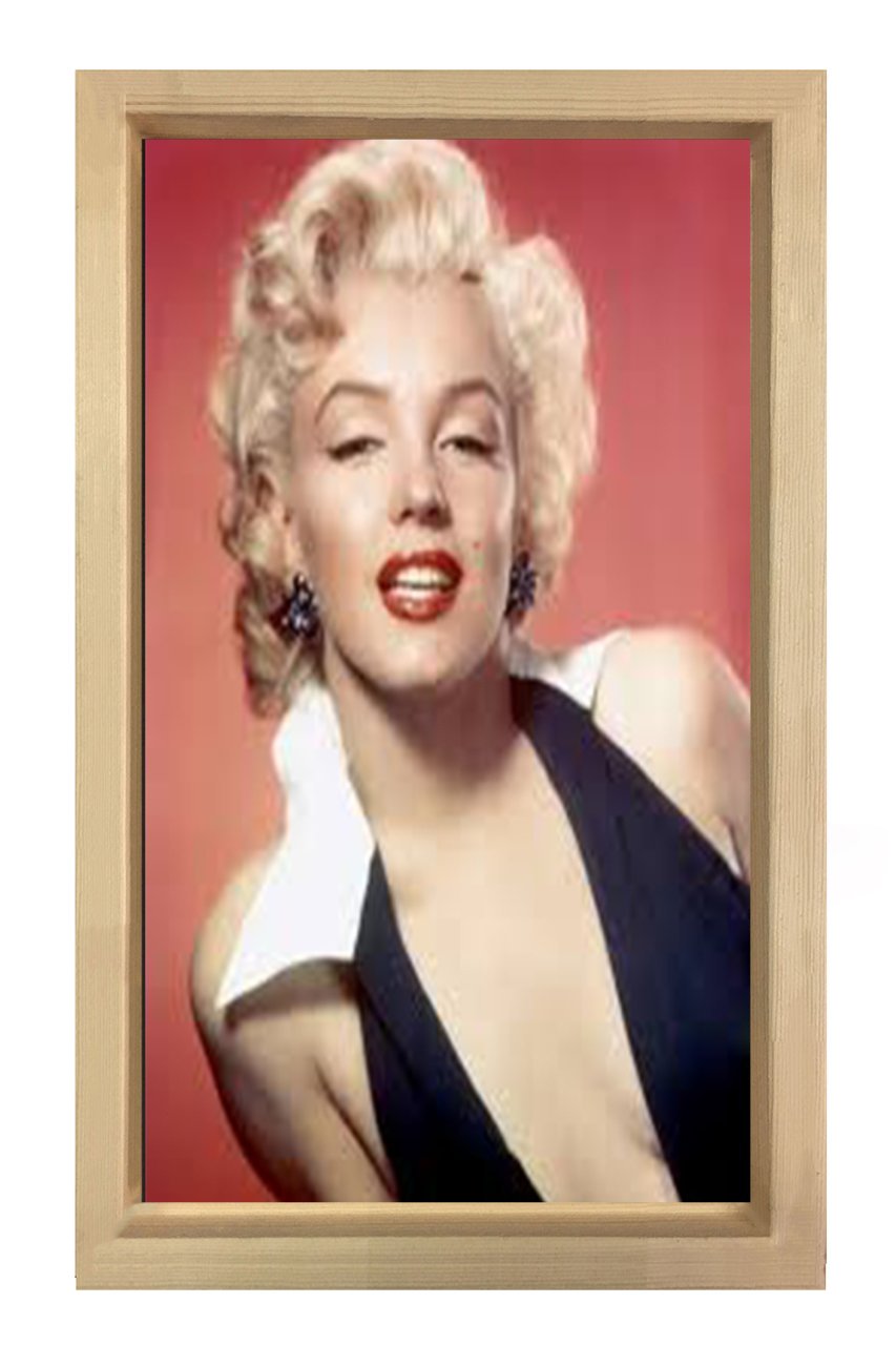 Marilyn Monroe Tablosu Naturel Ahşap Çerçeve - 40x60
