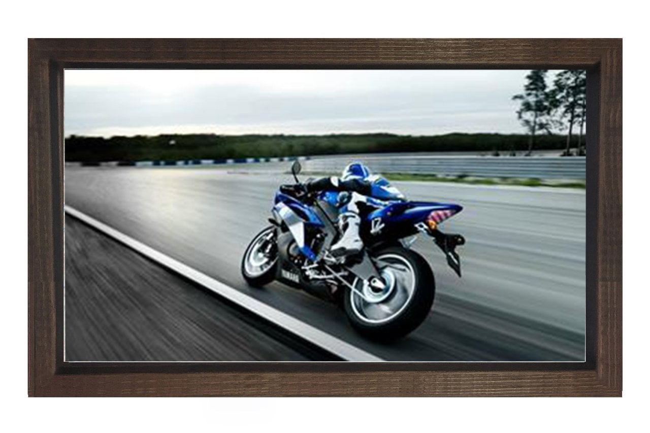 Hızlı Motor Tablosu Tablosu Kahverengi Ahşap Çerçeve - 100x150