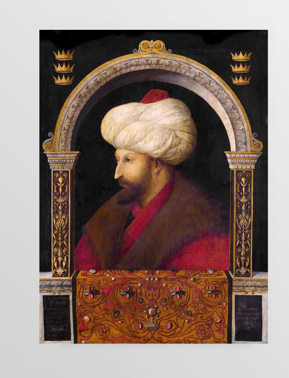 Fatih Sultan Mehmet Tablosu Çerçevesiz - 45x30