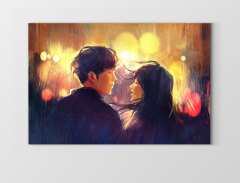 Aşıklar Tablosu Çerçevesiz - 100x150