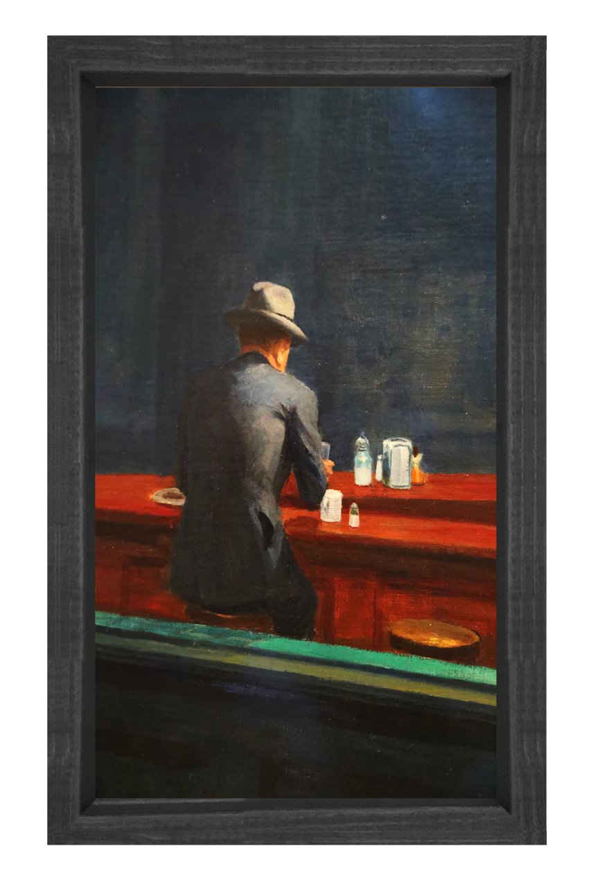 Barda ki Yanlız Adam Siyah Ahşap Çerçeve - 100x150