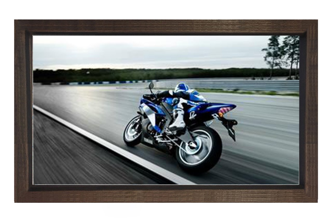 Hızlı Motor Tablosu Tablosu Kahverengi Ahşap Çerçeve - 50x90
