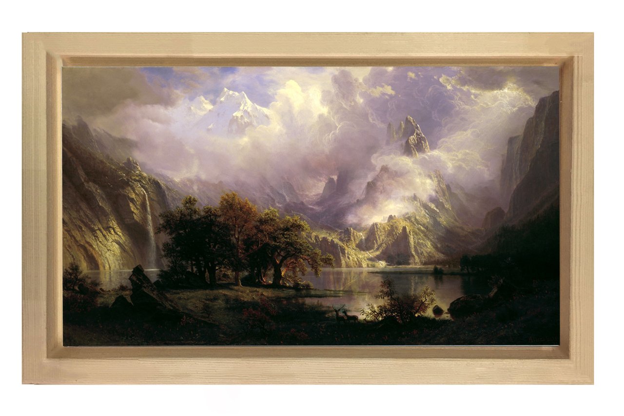 Manzara Reprodüksiyon Tablosu Naturel Ahşap Çerçeve - 40x60