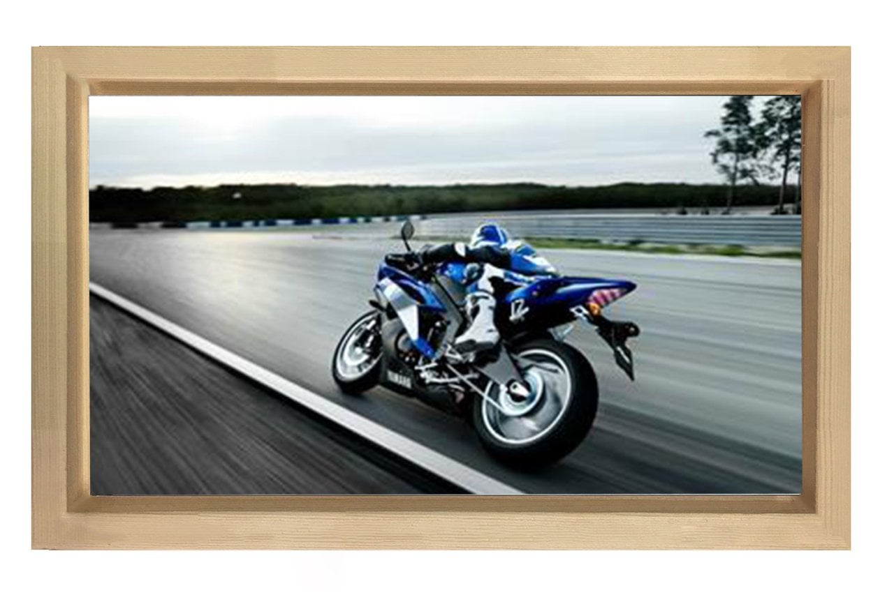Hızlı Motor Tablosu Tablosu Naturel Ahşap Çerçeve - 100x150