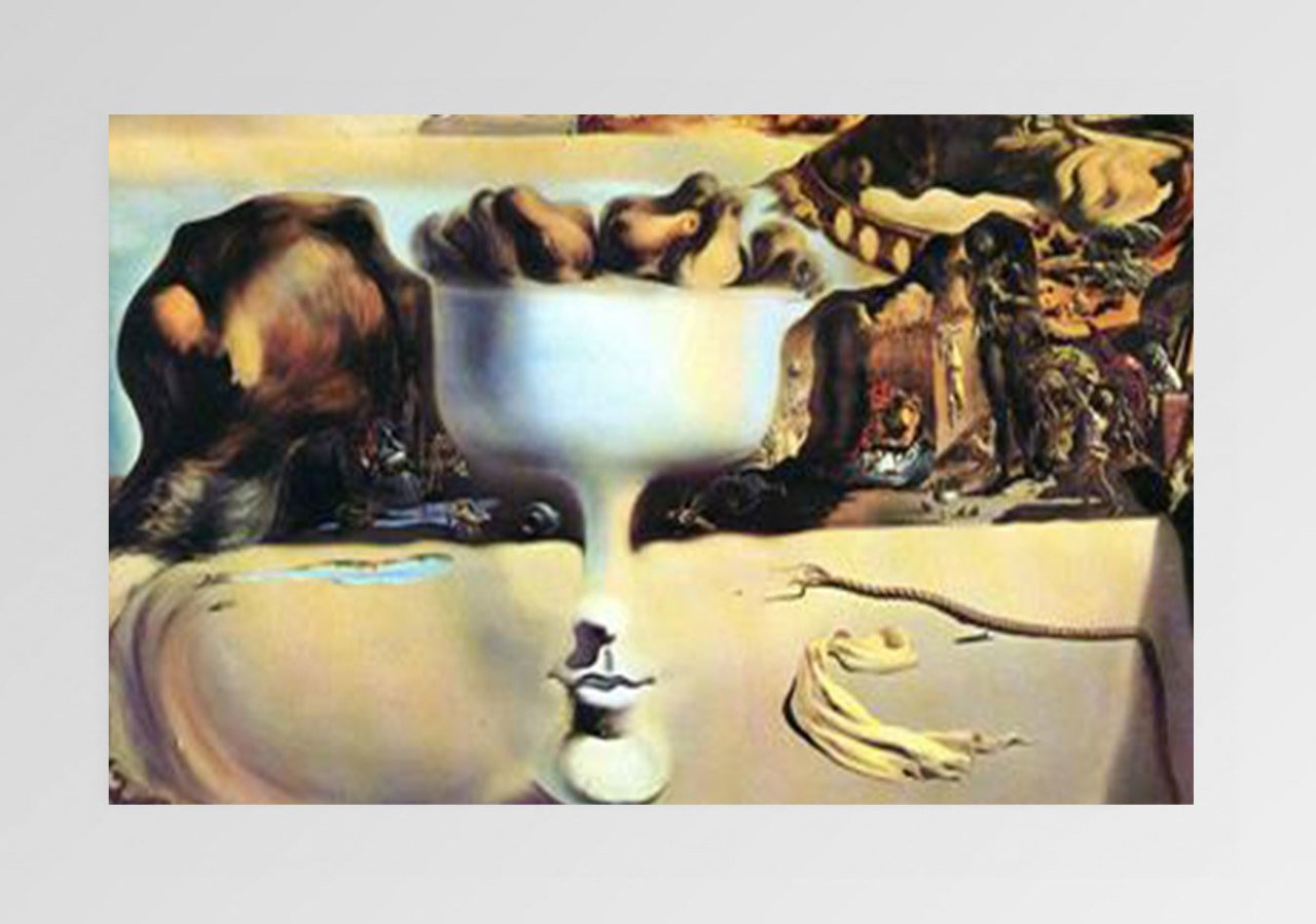 Bir Plajda Yüz ve Meyve Tabakası Tablosu Çerçevesiz - 40x60