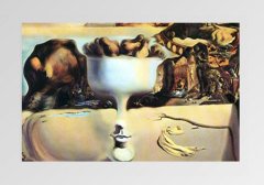 Bir Plajda Yüz ve Meyve Tabakası Tablosu Çerçevesiz - 40x60