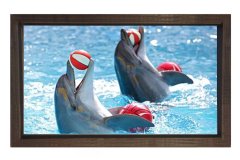 Yunuslar Tablosu Kahverengi Ahşap Çerçeve - 40x60