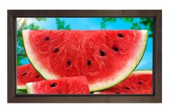 Karpuz Tablosu Kahverengi Ahşap Çerçeve - 40x60