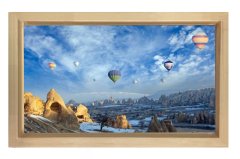 Kapodokya Peri Bacaları Tablosu Naturel Ahşap - 40x60