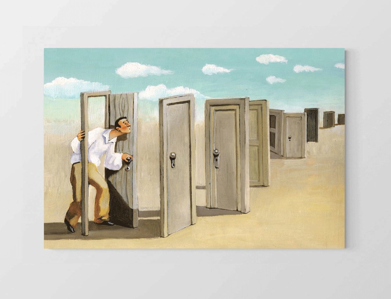 kapılar Tablosu Çerçevesiz - 40x60