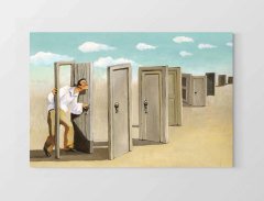 kapılar Tablosu Çerçevesiz - 40x60
