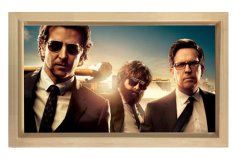Hangover Film Afişi Tablosu Naturel Ahşap Çerçeve - 70x100