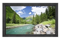 Muhtesem Doğa Manzarası Tablosu Siyah Ahşap Çerçeve - 45x30