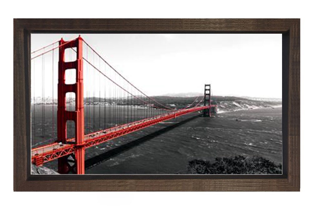 Köprü Tablosu Kahverengi Ahşap Çerçeve - 40x60