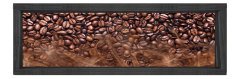 Kahve Çekirdekleri Tablosu Siyah Ahşap Çerçeve - 90x30