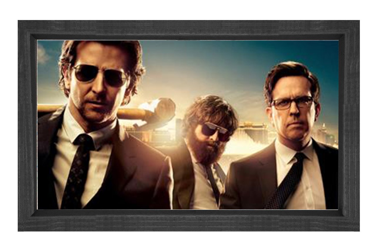 Hangover Film Afişi Tablosu Siyah Ahşap Çerçeve - 50x70
