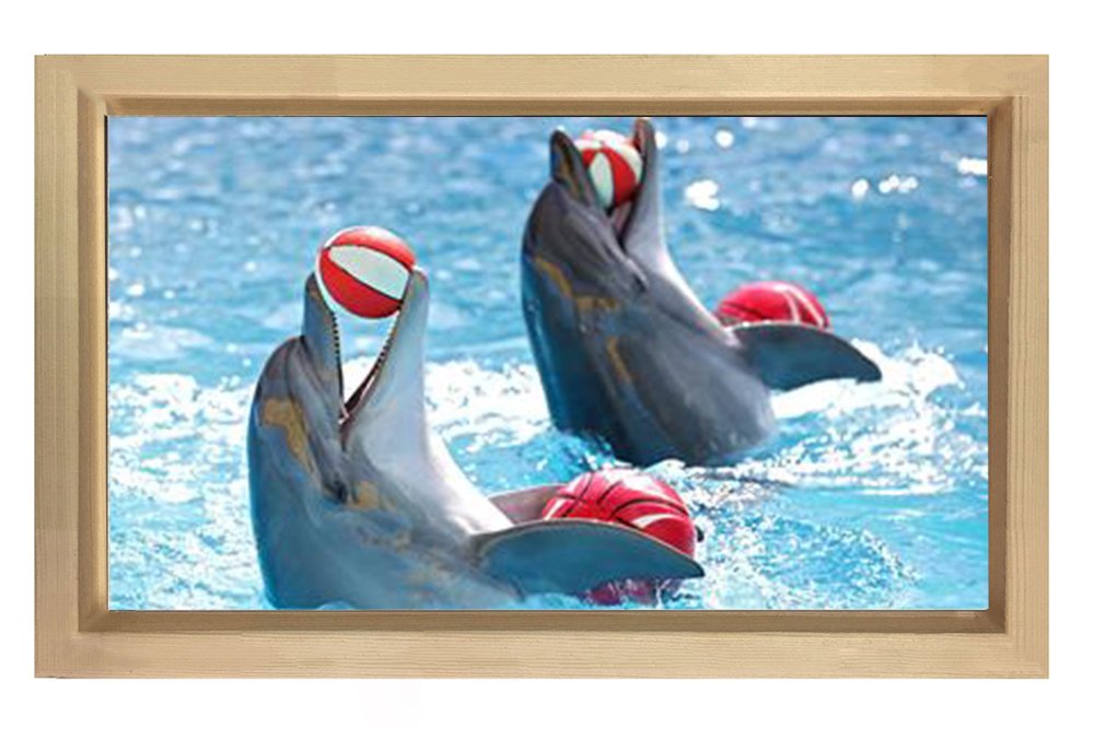 Yunuslar Tablosu Naturel Ahşap Çerçeve - 50x70