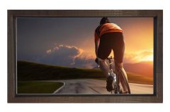 Bisiklet Sporu Tablosu Kahverengi Ahşap - 50x70