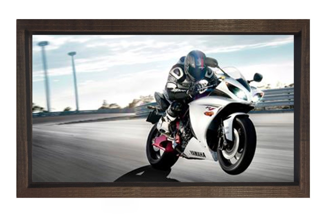 Motor tutkusu tablosu Tablosu Kahverengi Ahşap Çerçeve - 45x30