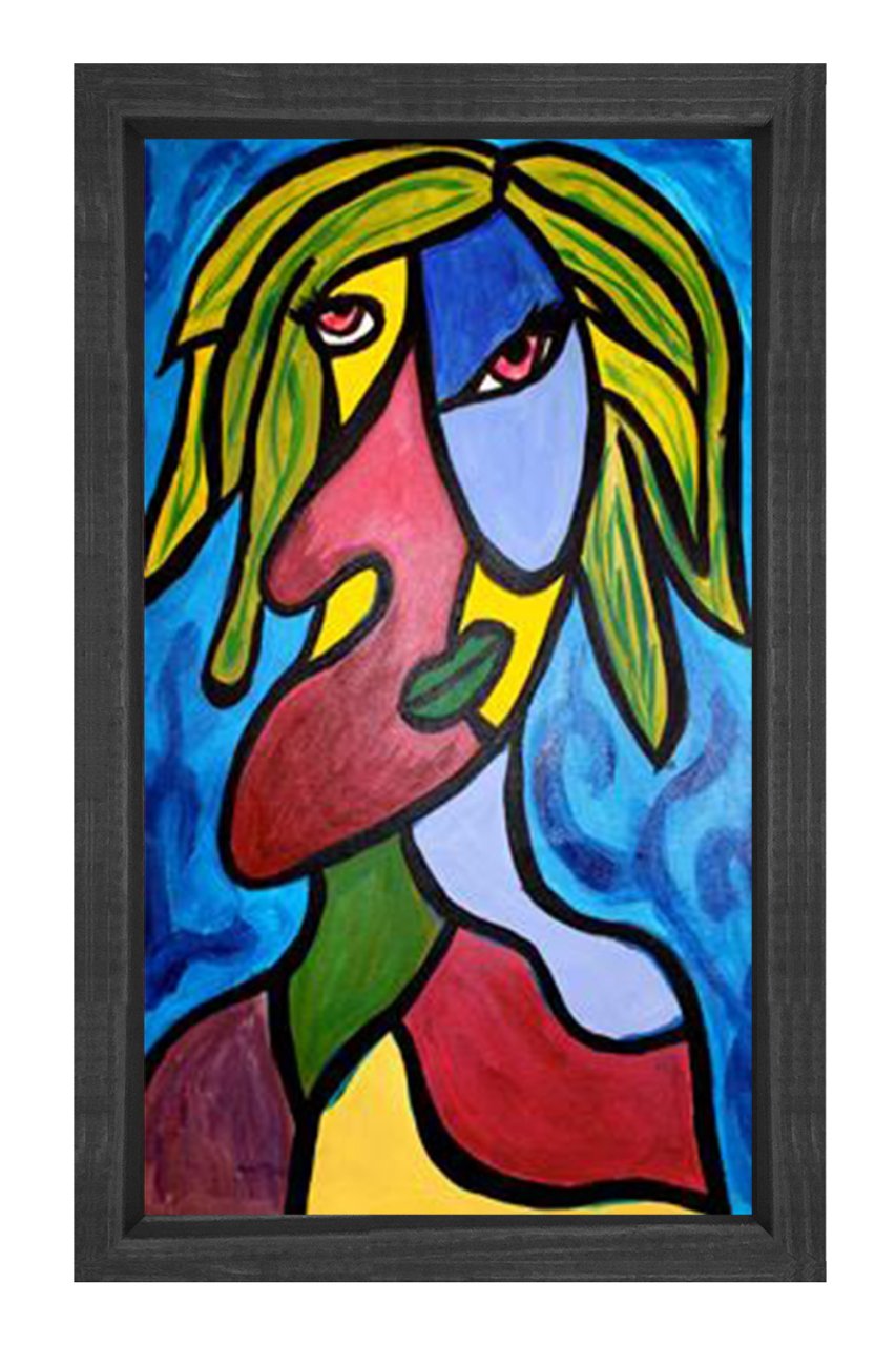 Megan St. John Tablosu Siyah Ahşap - 50x70