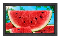 Karpuz Tablosu Siyah Ahşap Çerçeve - 45x30