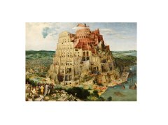 Pieter Brueghel - Babil Kulesi Tablo Naturel Ahşap Çerçeve - 70x100