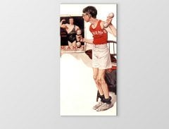 Vintage Sporcu Tablosu Çerçevesiz - 100x150
