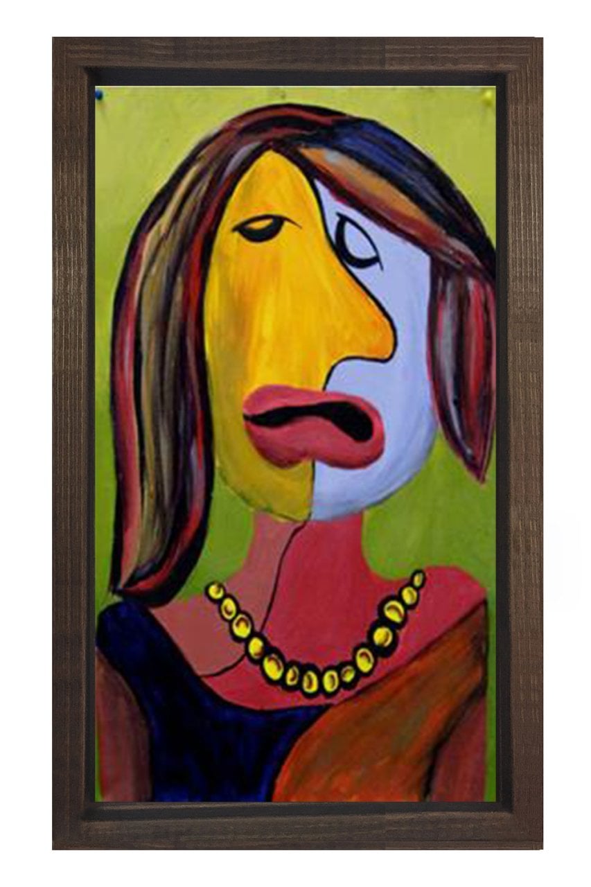 Ciahna Mazzeo Tablosu Kahverengi Ahşap Çerçeve - 50x70
