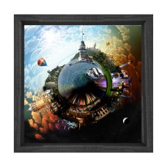 Türkiye'nin Güzelliği Tablosu Siyah Ahşap Çerçeve - 70x70