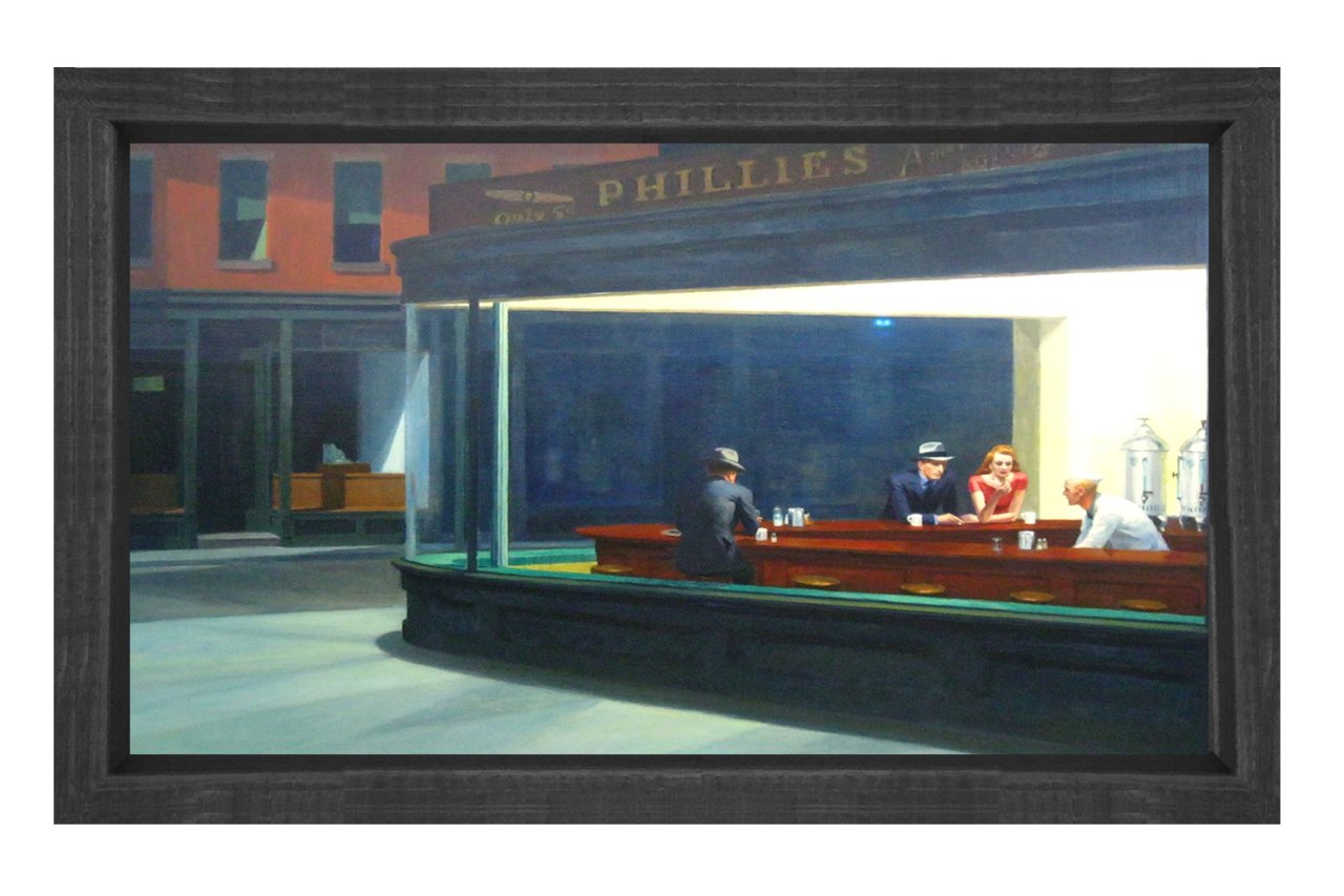 Bar tablosu Siyah Ahşap Çerçeve - 50x70