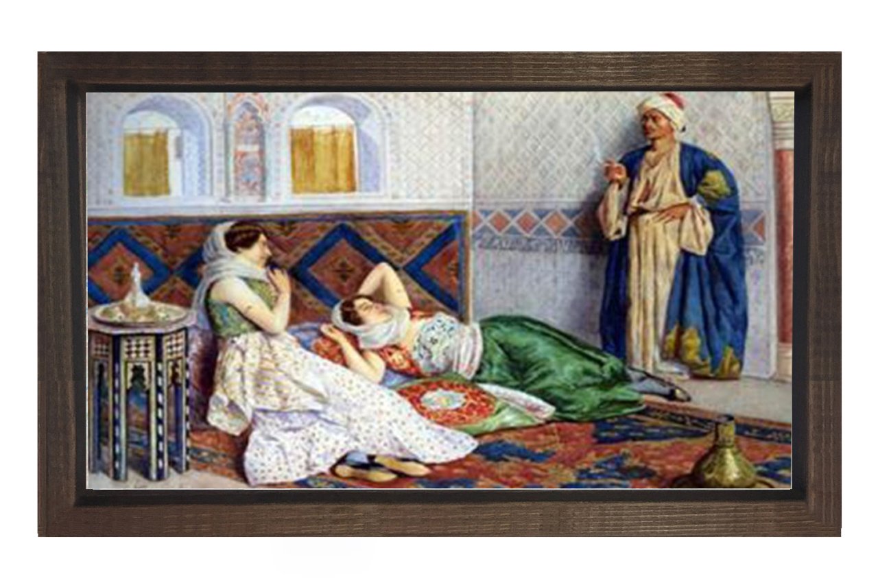 Harem Tablosu Kahverengi Ahşap Çerçeve - 100x200