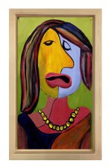 Ciahna Mazzeo Tablosu Naturel Ahşap Çerçeve - 50x70