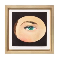 Göz tablosu Naturel Ahşap Çerçeve - 90x90