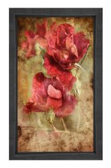 Gelincikler Tablosu Siyah Ahşap Çerçeve - 100x150