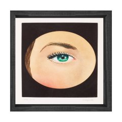 Göz tablosu Siyah Ahşap Çerçeve - 100x100
