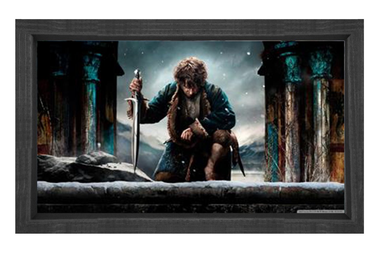 The Hobbit  Tablosu Siyah Ahşap - 100x150