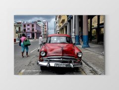 Chevrolet Klasik Araba Tablosu Çerçevesiz - 100x150