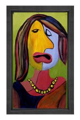 Ciahna Mazzeo Tablosu Siyah Ahşap Çerçeve - 40x60