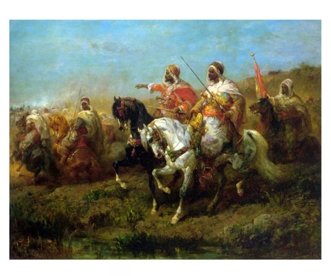 Çöl Ordusu Tablosu Çerçevesiz - 100x200