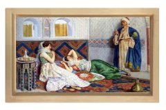 Harem Tablosu Naturel Ahşap Çerçeve - 50x70