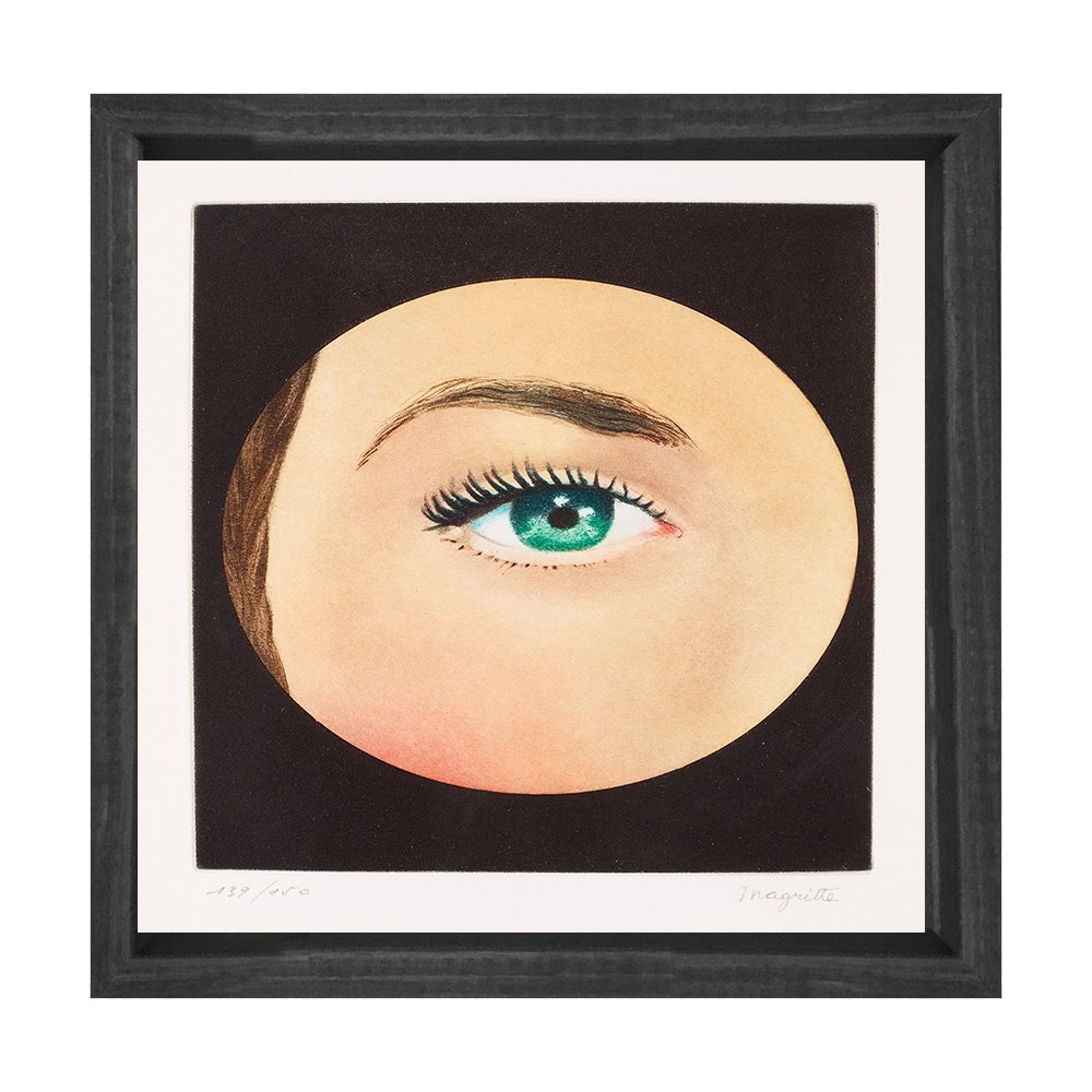 Göz tablosu Siyah Ahşap Çerçeve - 70x70