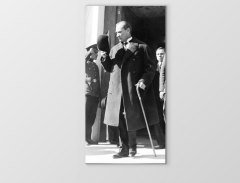 Atatürk Siyah Beyaz Tablosu Çerçevesiz - 70x100