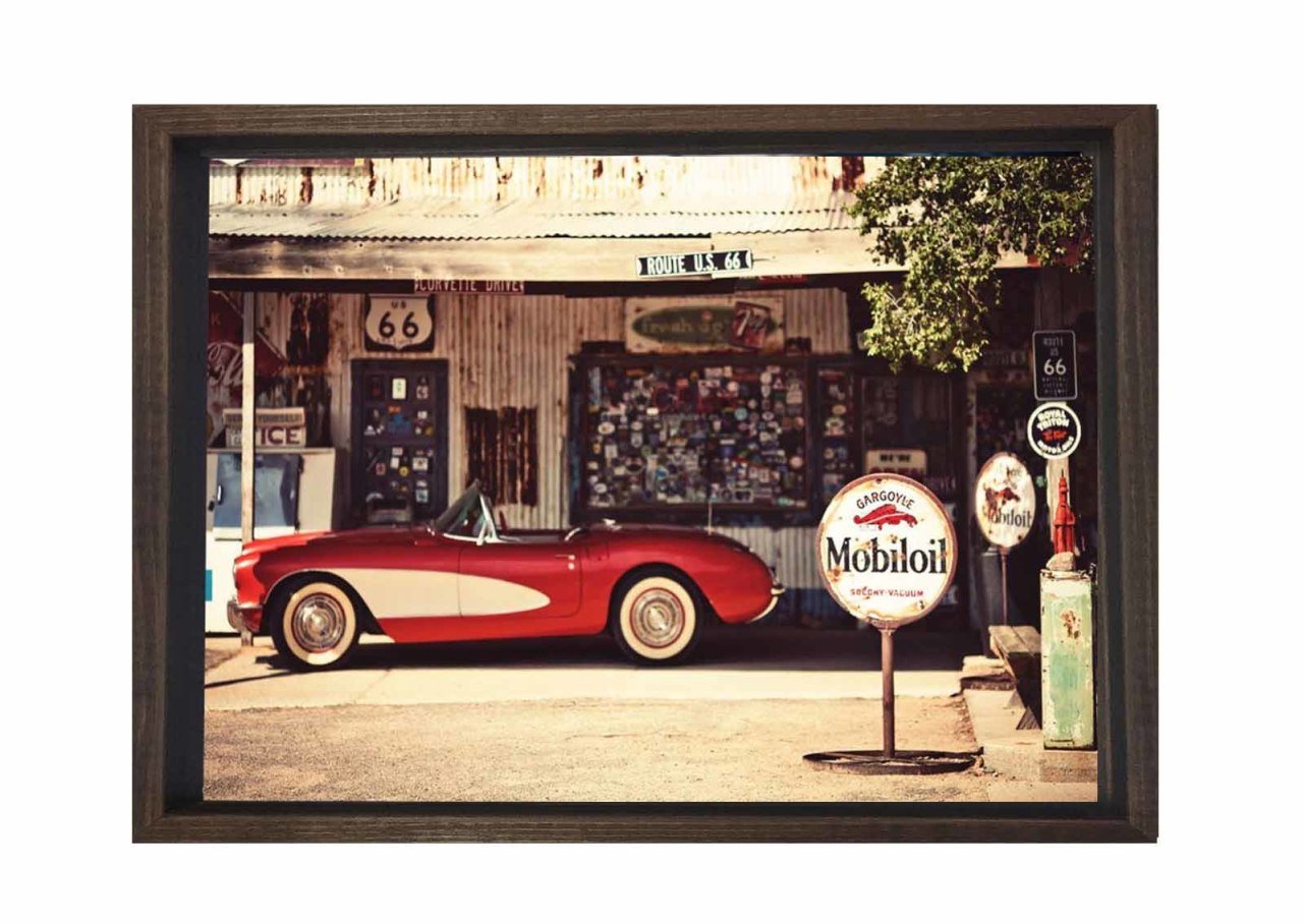 Cobra 1962 Tablosu Kahverengi Ahşap - 40x60